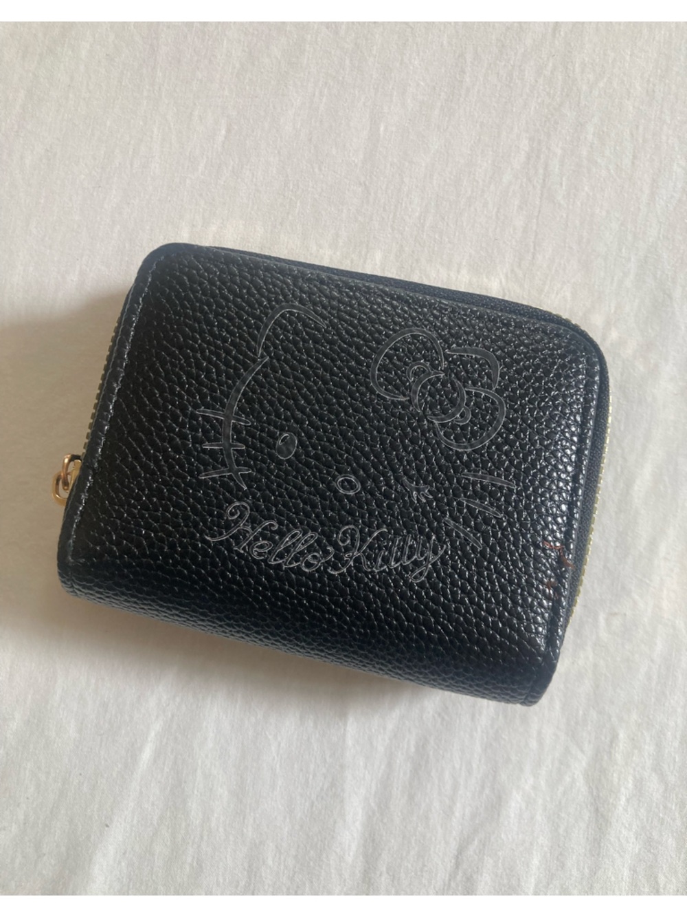 Hello Kitty Black Zip Wallet
